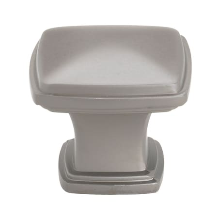 Gliderite Hardware 1-1/4 in. Graphite Gray Square Cabinet Knob, 5PK 81091-GPH-5